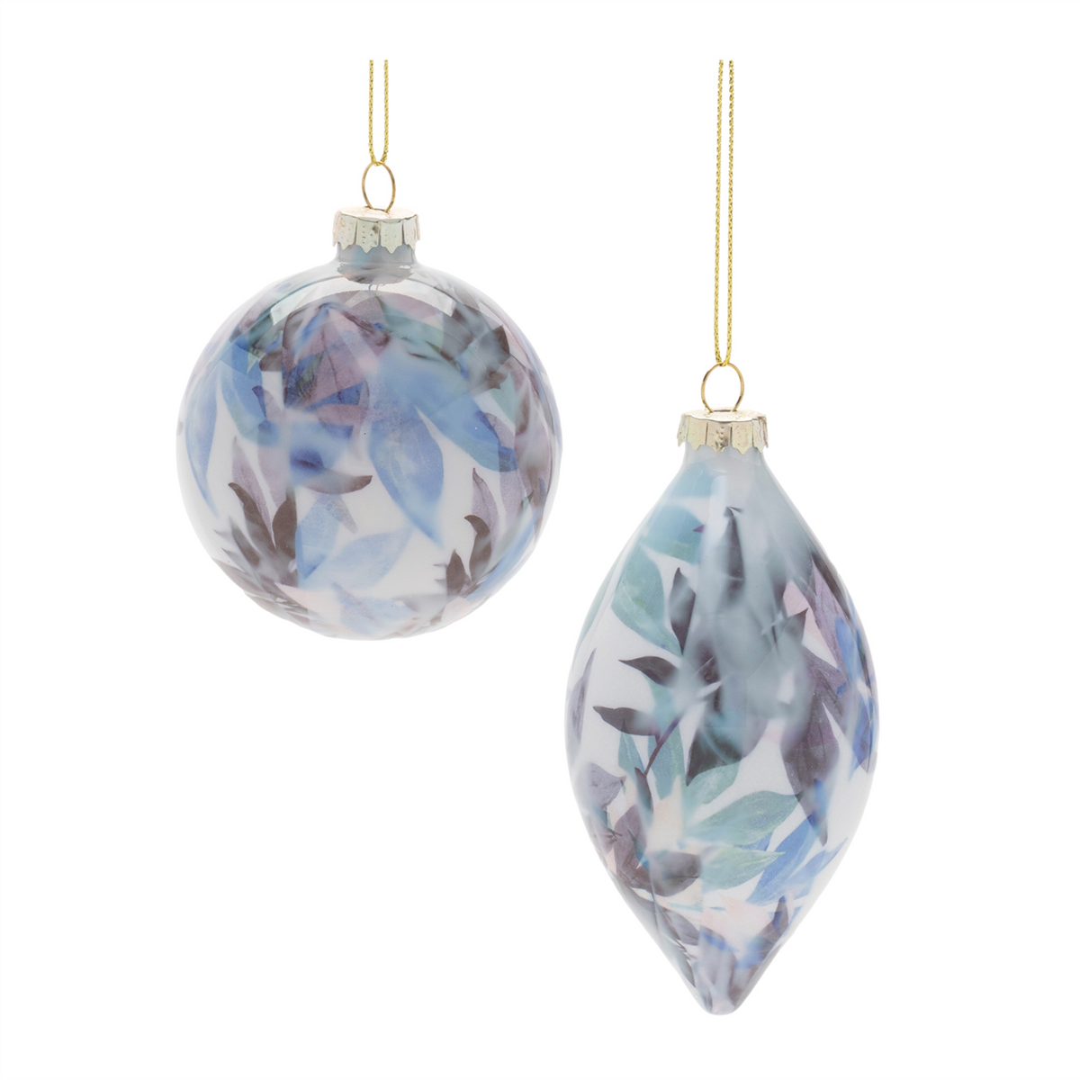 Artful Glass Ornaments – Set of 12