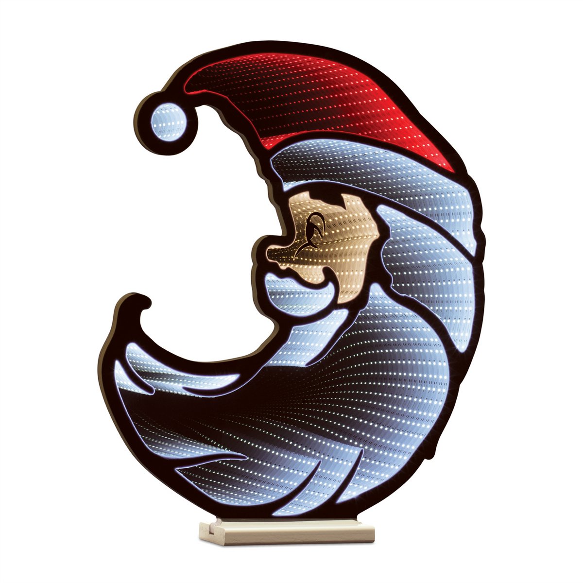 Santa Half Moon Ekkolight 23"H
