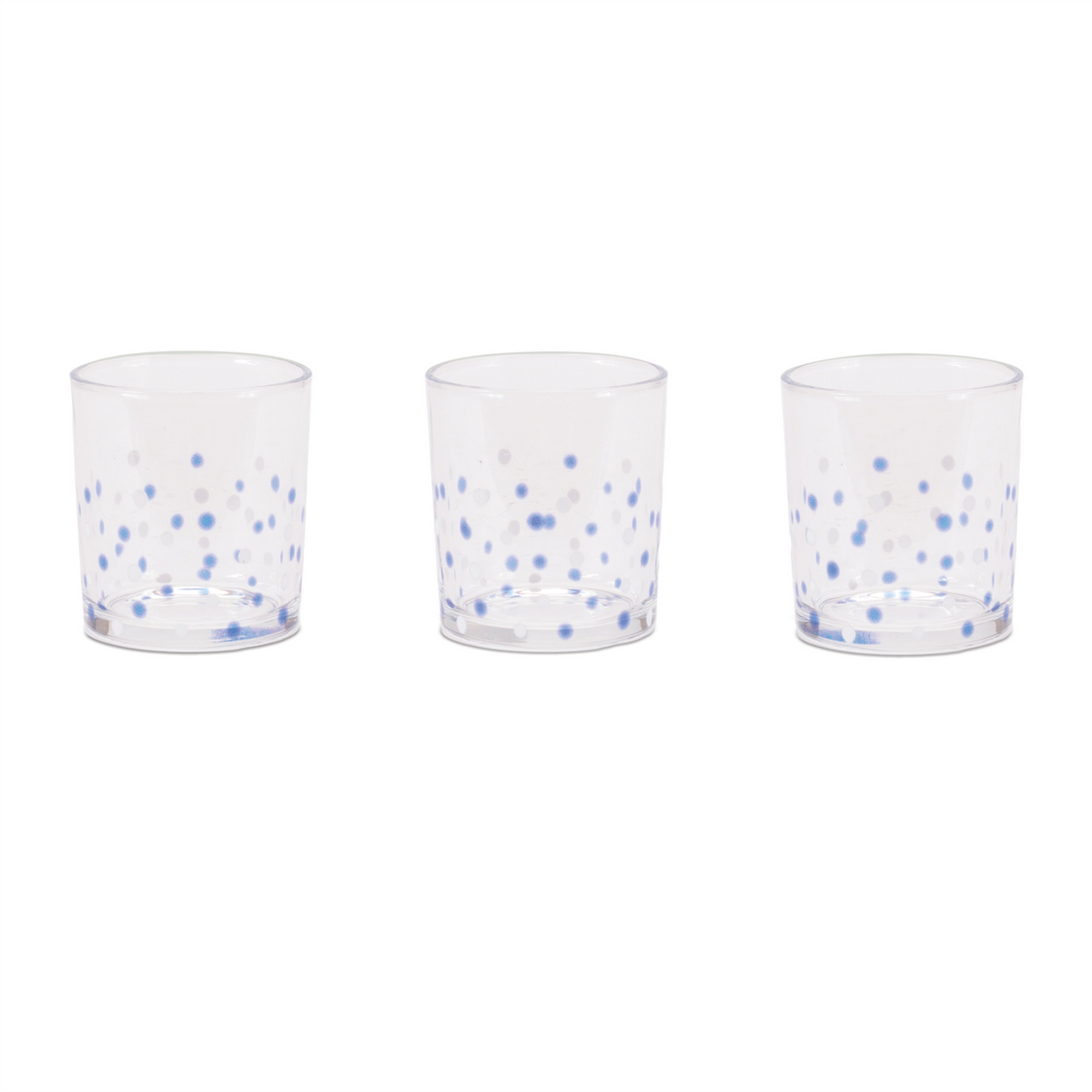 Dotted Glass Votive Candle Holder (Set of 3)