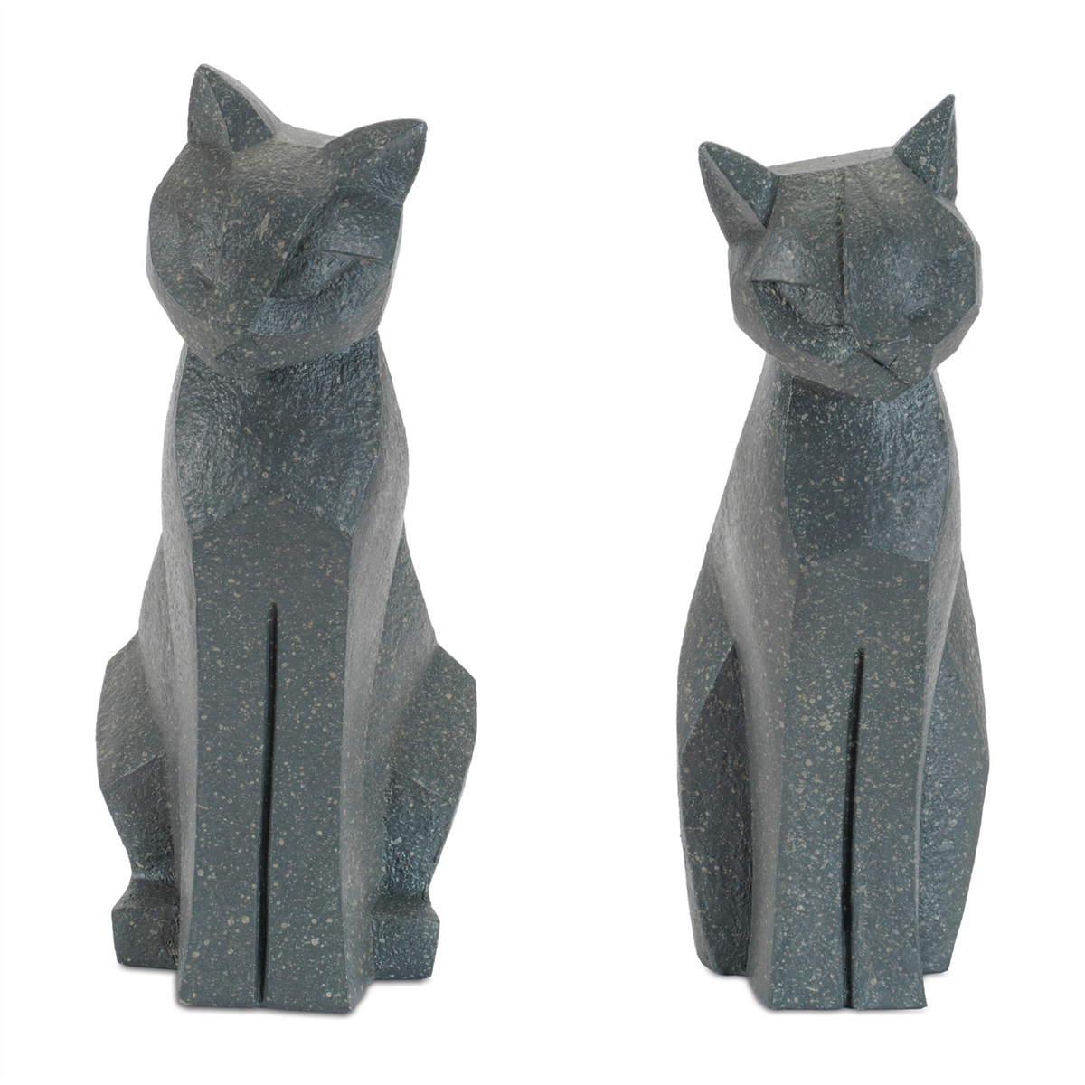 Modern Sitting Cat Statue (Set of 4)