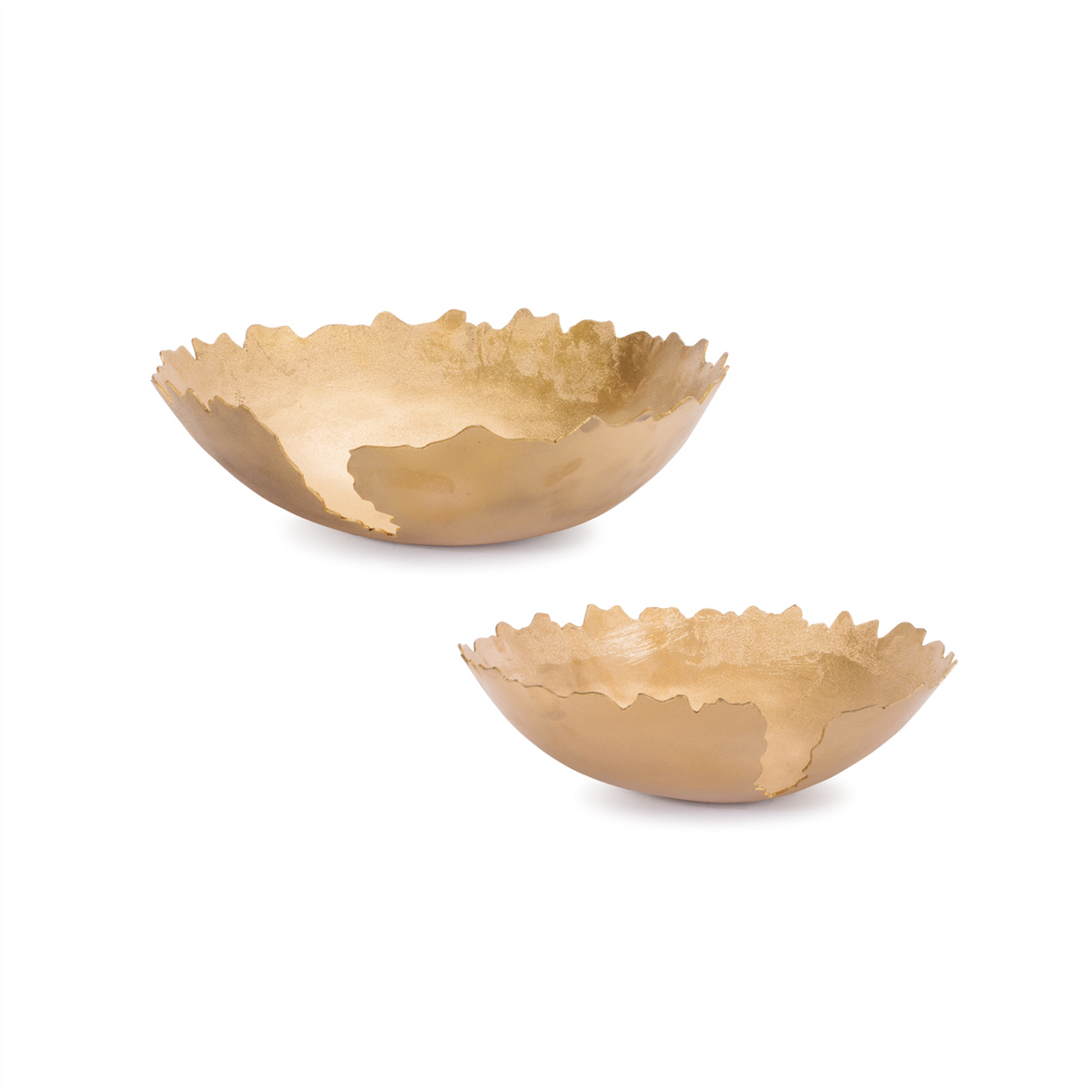 Bowl (Set of 2) 13"D x 4"H, 15"D x 5"H Aluminum