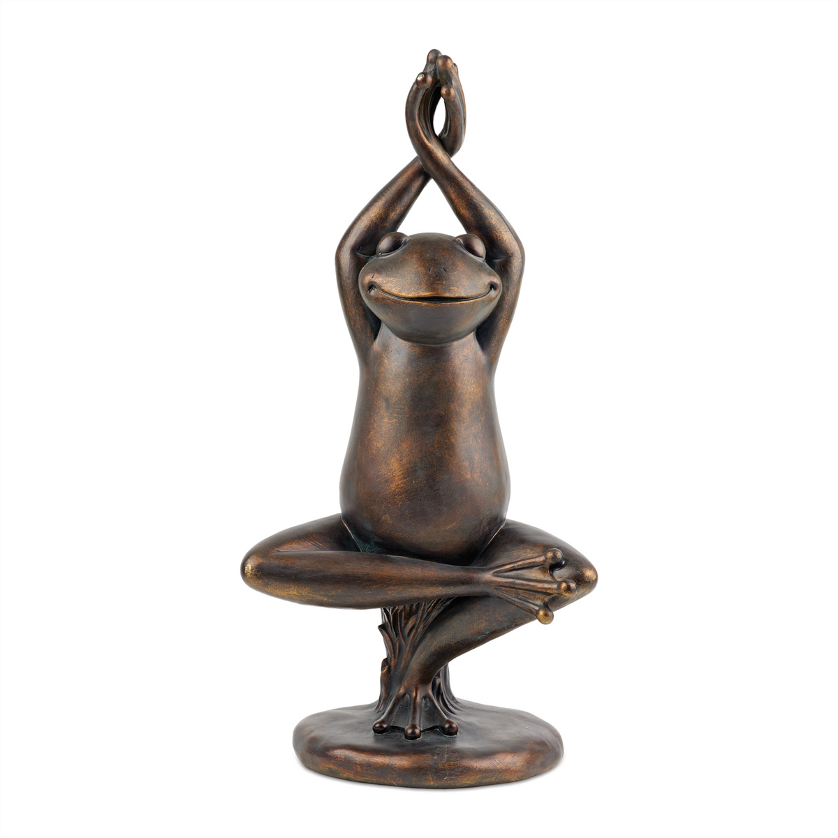 Yoga Frog Garden Statue 25"G