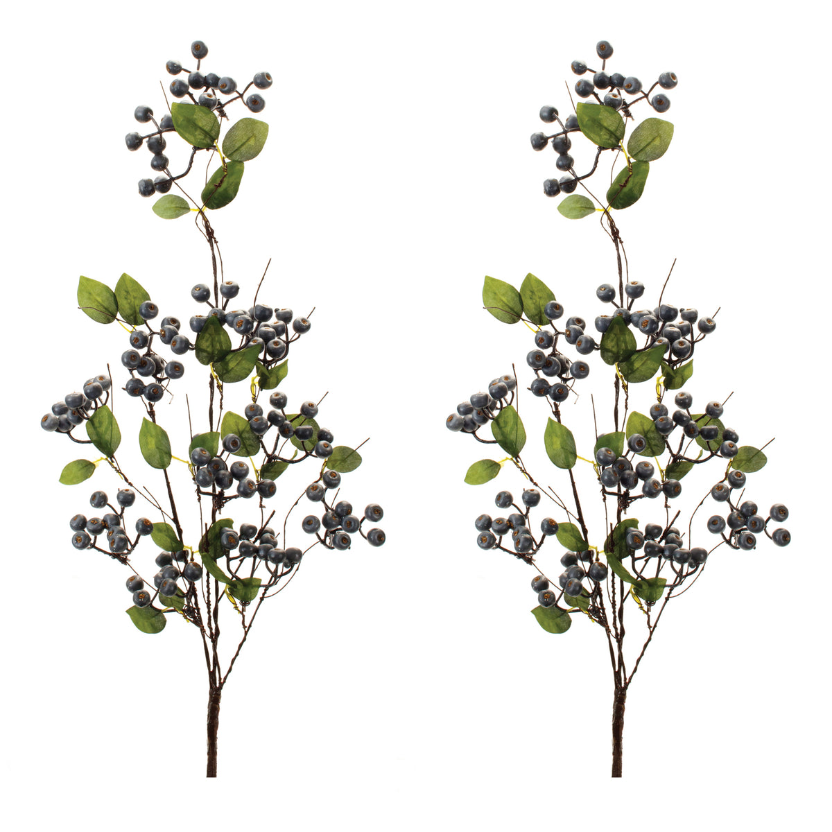 Blue Berry Foliage Spray (Set of 2)