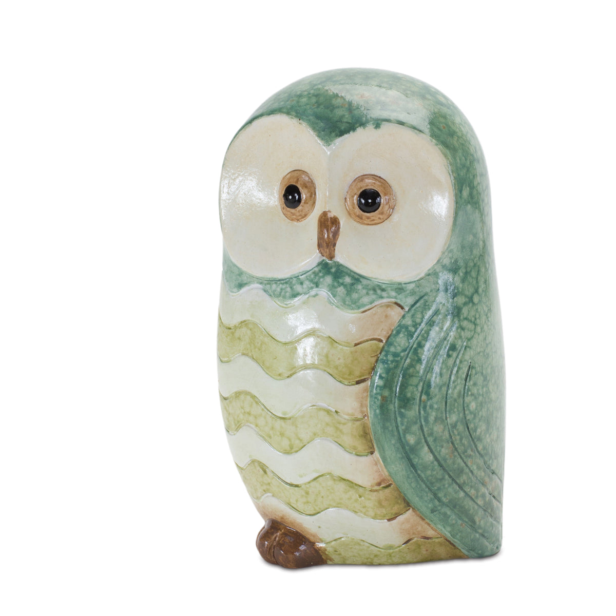 Terra Cotta Owl Figurine (Set of 3)